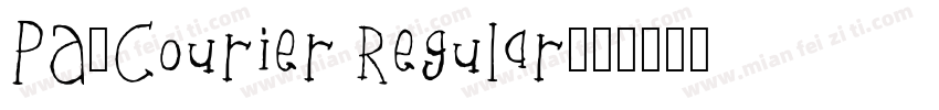 PA-Courier Regular字体转换